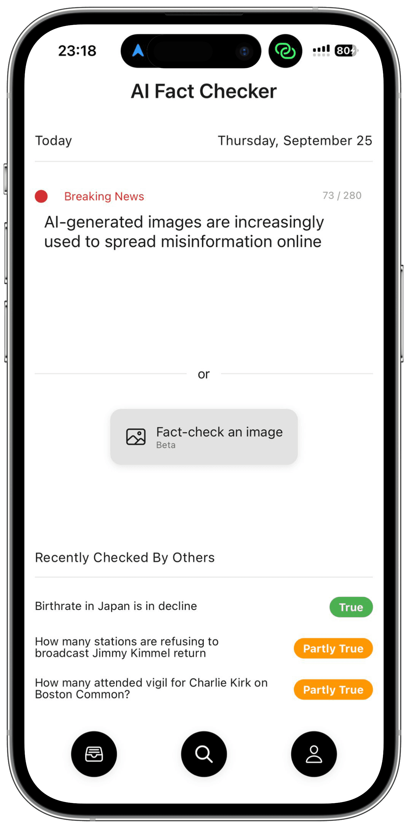 Breaking news verification with real-time trending claims